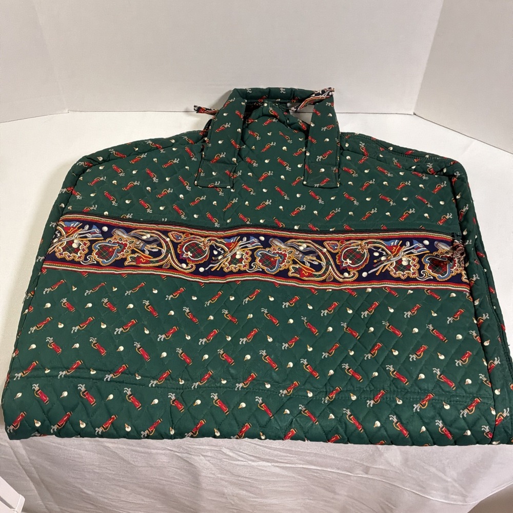 Vera Bradley garment bag in retired Green Golf pattern NWOT